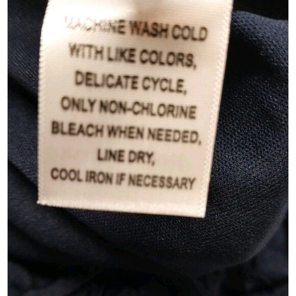 Ophelia Roe Bubble Top Sz XL Navy Blue Floral Feminine Romantic Casual Chic - Picture 8 of 10